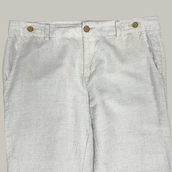 EUC Women's BANANA REPUBLIC Linen Flowy Wide Leg Pants | Size 12 - Picture 3 of 7